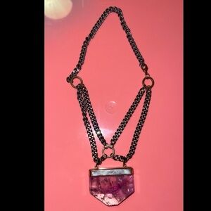 BCP jewelry Witchy Wolf amethyst necklace